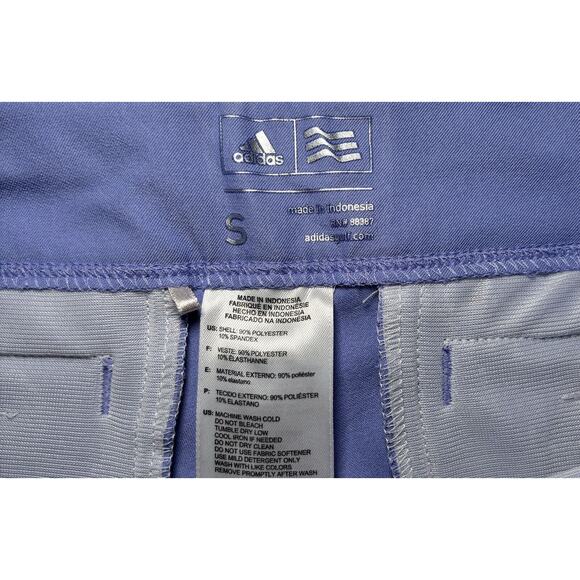 adidas Golf Shorts Womens SM - Pull On Bermuda Lightweight Stretch Periwinkle - Picture 7 of 8